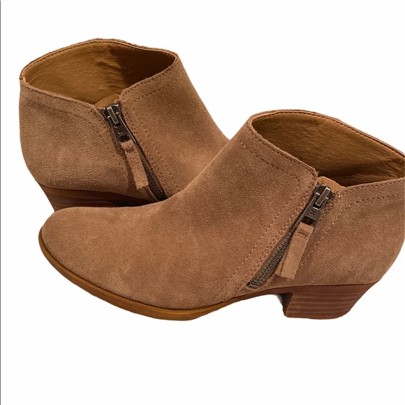 Lucky Brand Shoes - Lucky Brand Leather Bootie Size 7M Tan Block Heel